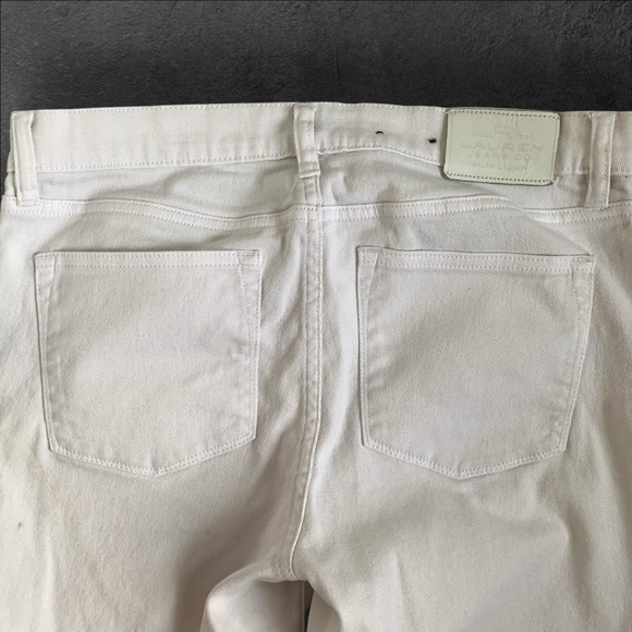 Lauren Ralph Lauren LRL White Crop Jeans - Picture 6 of 9